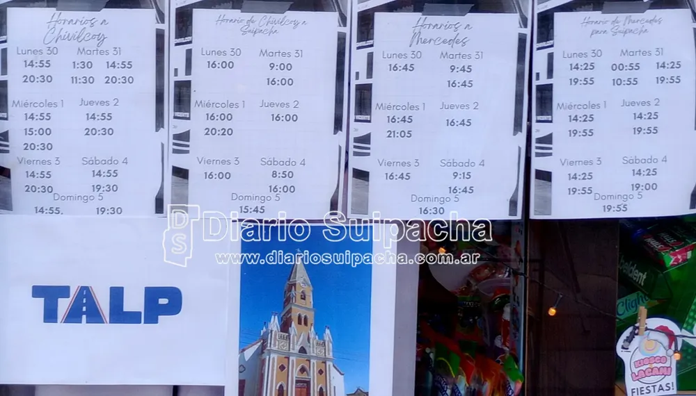 Horarios fiesta